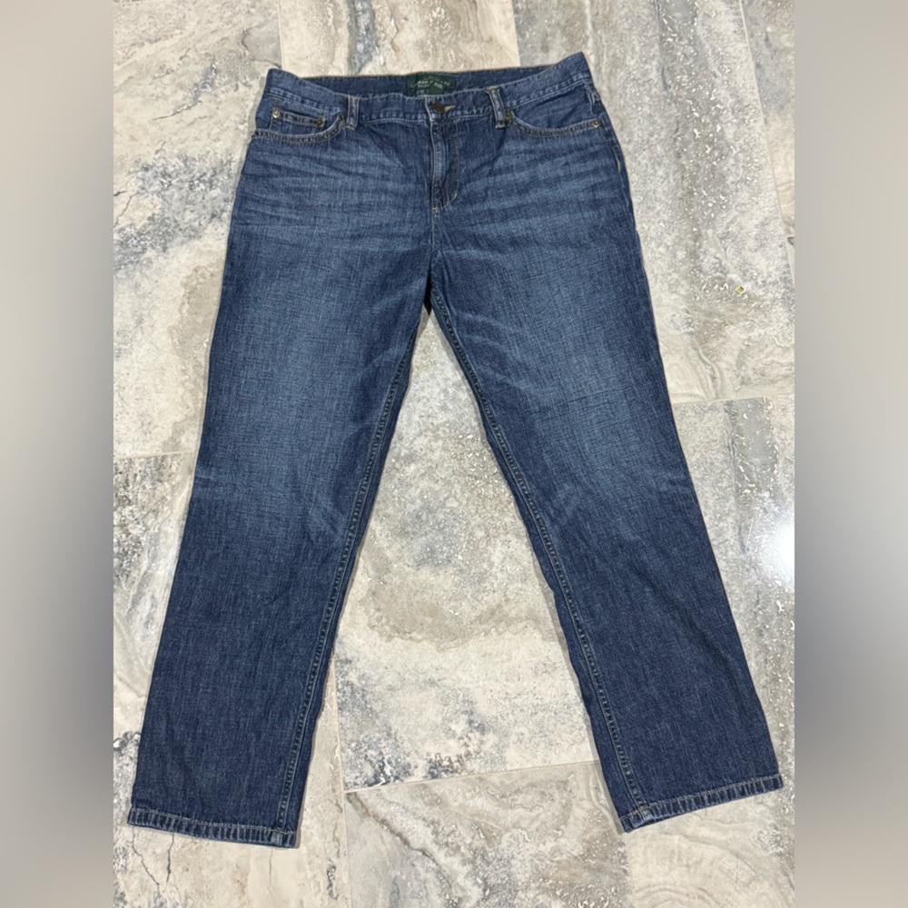 Ralph Lauren Women's Ankle Jeans in Deep Blue